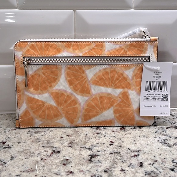 Kate Spade Medium Oranges Wristlet NWT - Picture 4 of 6